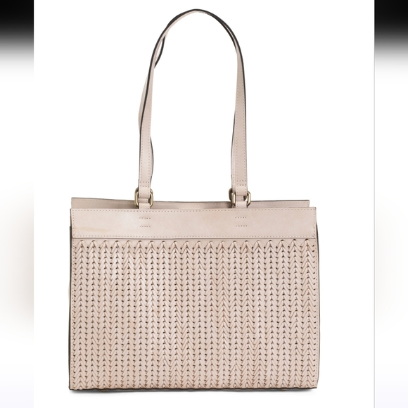 Patricia Nash Cream Woven Tote - Picture 4 of 5